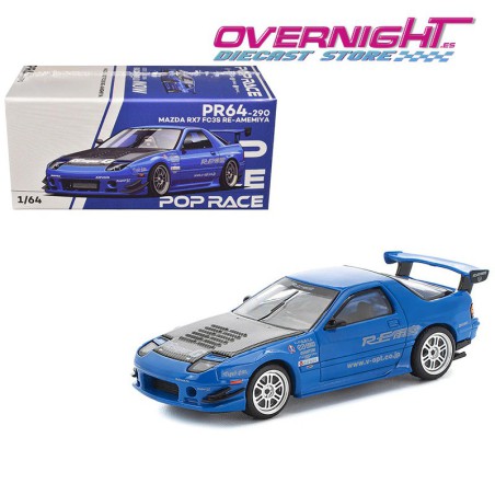 Pop Race Mazda RX-7 (FC3S) Re-Amemiya Azul - Escala 1/64 PR640290