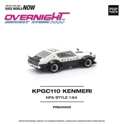 Pop Race Nissan Skyline Gt-R V8 Drift KPGC110 Kenmeri Japanese Police - Escala 1/64 PR640252