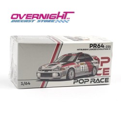 Pop Race Mitsubishi Lancer Evolution IV n1 Safari Rally Kenya 1998 - Escala 1/64 PR640231