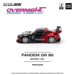 Pop Race Pandem GR86 Advan - Escala 1/64 PR640228