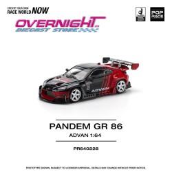 Pop Race Pandem GR86 Advan - Escala 1/64 PR640228