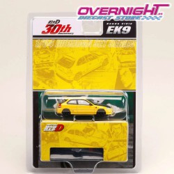 Hobby Japan Honda Civic EK9 - Initial D – amarillo -Escala 1/64 HJDMD007