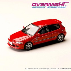 Hobby Japan Honda Civic EG6 Night Kids - Initial D – rojo -Escala 1/64 HJDMD006