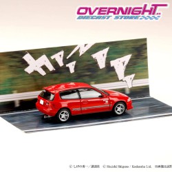 Hobby Japan Honda Civic EG6 Night Kids - Initial D – rojo -Escala 1/64 HJDMD006