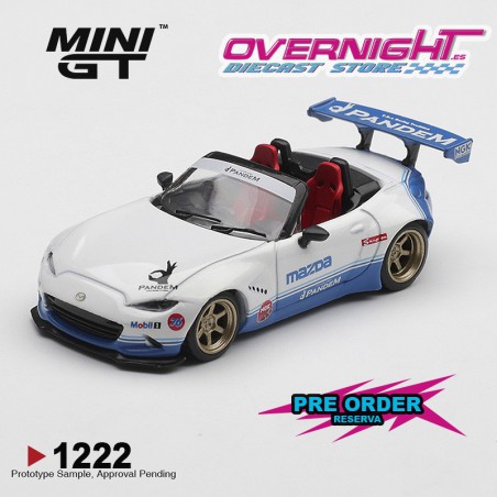 - PREORDER - Mini GT Mazda Mx-5 (Nd) Miata Pandem Imsa 2025 Escala 1/64 MGT01222-L