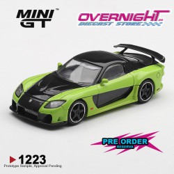- PREORDER - Mini GT Mazda Rx-7 (Fd) Veilside Fortune7 Green 2012 Escala 1/64 MGT01223-L