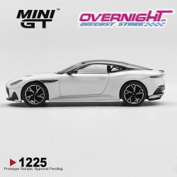 - PREORDER - Mini GT Aston Martin Bds Stratus White 2024 Escala 1/64 MGT01225-L