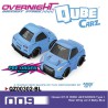 - PREORDER - Mini GT Qube Carz Nissan GT-R R35 Lb★Works 009 Baby Blue Blister QZ00302-BL