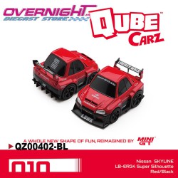 - PREORDER - Mini GT Qube Carz NISSAN SKYLINE ER34 LB-SUPER SILHOUETTE Rojo n10 Blister QZ00402-BL