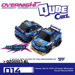 - PREORDER - Mini GT Qube Carz NISSAN SILVIA S15 LB-SUPER SILHOUETTE FAUSTO RACING 555 n14 Blister QZ00503-BL