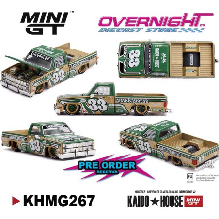 - PREORDER - Mini GT Kaido House Chevrolet Silverado Kaido Intimidator V2 1980 miniatura 1/64 KHMG267