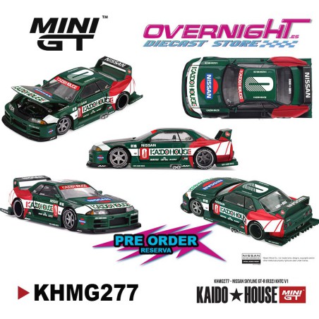 - PREORDER - Mini GT Kaido House Nissan Skyline GTR (R32) KHTC V1 1989 miniatura 1/64 KHMG277