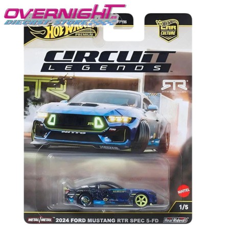 Hot Wheels Premium 2024 Ford Mustang RTR SPEC 5-FD – Circuit Legends JBK48 - Escala 1/64