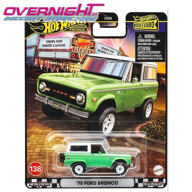 Hot Wheels Premium 75 Ford Bronco - Boulevard JBL12 - Escala 1/64