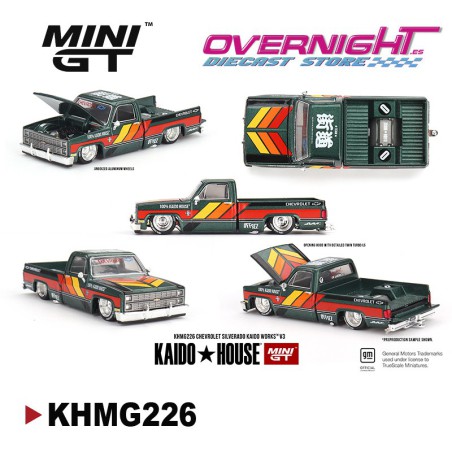Mini GT Kaido House Chevrolet Silverado Kaido Works V3 1980 - escala 1/64 KHMG226