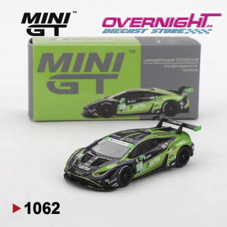 Mini GT Lamborghini Huracan Gt3 Evo2 n78 Forte Racing 24h - escala 1/64 MGT01062-L
