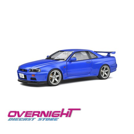 NISSAN SKYLINE (R34) GT-R – BAYSIDE BLUE Solido 1/18