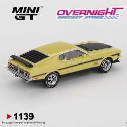 Mini GT Ford Mustang Mach 1 1971 Amarillo  - escala 1/64 MGT01139-L