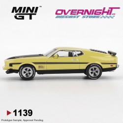 Mini GT Ford Mustang Mach 1 1971 Amarillo  - escala 1/64 MGT01139-L