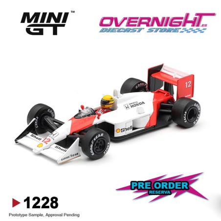 - PREORDER - Mini GT McLaren MP4/4 n12 Ayrton Senna 1988 Canadian GP Winner Escala 1/64 MGT01228