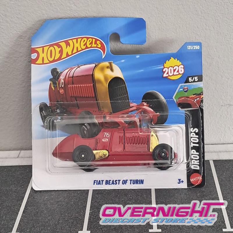 Hot Wheels Fiat Beast of Turin Drop Tops JJH48-N521