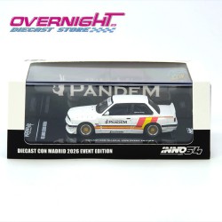 Inno64 Pandem Rocket Bunny E30 Matt White Diecast Con Madrid 2026 Event Edition escala 1/64 IN64-E30P-DCM