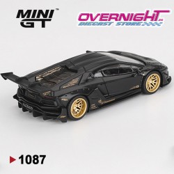 Mini GT Lamborghini Aventador Lbworks Limited Edition Matte Black 2025 Escala 1/64 MGT01087-L