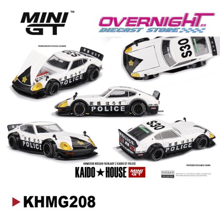 Mini GT Kaido House Nissan Fairlady Z Kaido GT Police - escala 1/64 KHMG208