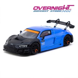 Tarmac Works Audi R8 LMS GT3 EVO II azul y negro 10th Anniversary - Escala 1/64 TC-T64-043-10TH
