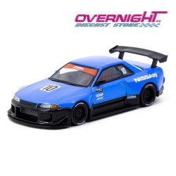 Tarmac Works Nissan Skyline R32 Widebody by JonSibal azul y negro 10th Anniversary - Escala 1/64 TC-T64G-061-10TH