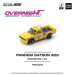 Pop Race Pandem Datsun 620 Mooneyes amarillo Escala 1/64 PR640250