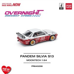 Pop Race Pandem Silvia S13 Moontech Red Escala 1/64 PR640258