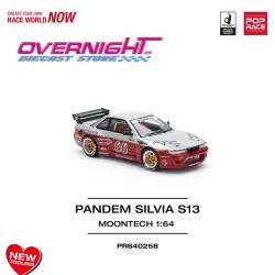 Pop Race Pandem Silvia S13 Moontech Red Escala 1/64 PR640258