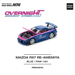 Pop Race Mazda Rx7 Re-Amemiya azul y rosa Escala 1/64 PR640240