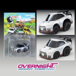 Choro Q Nissan Gt-R Nismo N Attack Package plata Escala 1/64 TLV-QS-05b