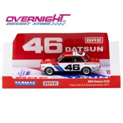 Tarmac Works 1971 Bre Datsun 510 n46 John Morton Trans-Am Escala 1/64 TC-T64-052-71BRE46