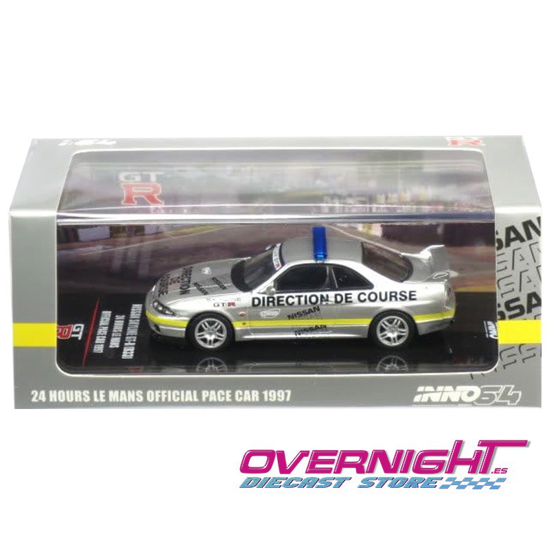 Inno64 1997 Nissan Skyline Gt-R (R33) 24 Hours Le Mans Offical Pace Car Escala 1/64 in64-R33-LMPC