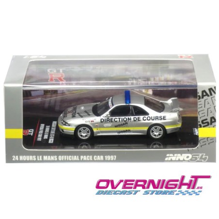Inno64 1997 Nissan Skyline Gt-R (R33) 24 Hours Le Mans Offical Pace Car Escala 1/64 in64-R33-LMPC