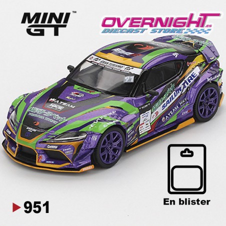 Mini GT Toyota Gr Supra Kuhl D1GP 2021 Evangelion Racing Escala 1/64 MGT00951BL