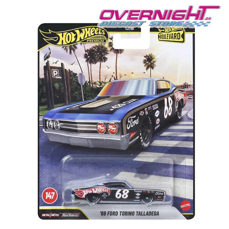 Hot Wheels Premium Boulevard 69 Ford Torino Talladega - Escala 1/64 JHW28