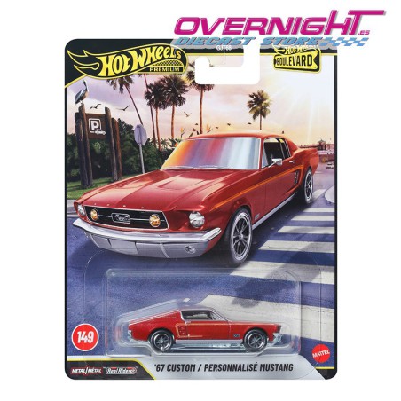 Hot Wheels Premium Boulevard 67 Custom Mustang - Escala 1/64 JHW40