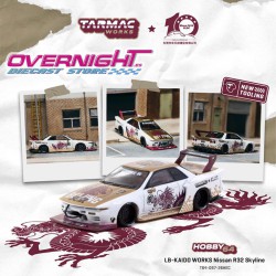- PREORDER - Tarmac Works LB-KAIDO WORKS Nissan Skyline R32 GT-R CLDC Special Beijing Edition HEC - 1/64 T64-097-26HEC