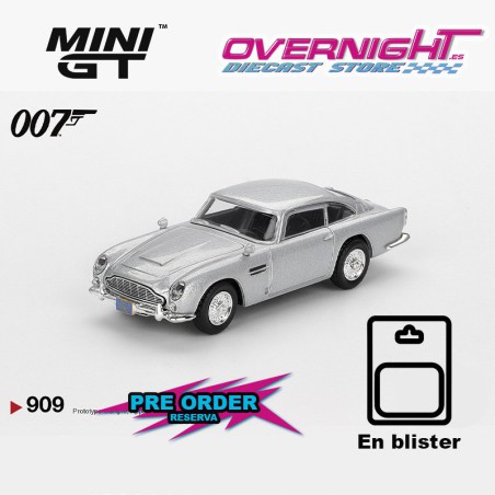 - PREORDER - Mini GT Aston Martin Db5 007 Casino royale 2006 en Blister español Escala 1/64 MGT00909-007S