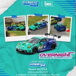 - PREORDER - Tarmac Works Porsche 911 992 GT3 R n33 Julien Andlauer Nurburgring 24h 2024 Escala 1/64 T64-084-24NUR33