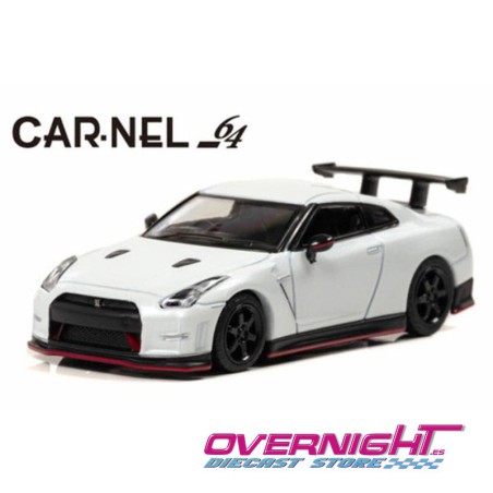 Carnel Nissan GT-R Nismo N Attack Package R35 Pearl White Escala 1/64 CN640017