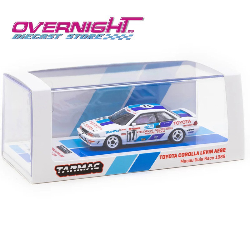 Tarmac Works 1989 Toyota Corolla Levin Ae92 n17 Macau Gp Escala 1/64 TC-T64-036-89MGP17