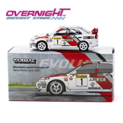 Tarmac Works  Mitsubishi Lancer Evolution Iv Rallye Monte-Carlo n1 1997 Tommi Mäkinen Escala 1/64 TC-T64G-076-97MCR01