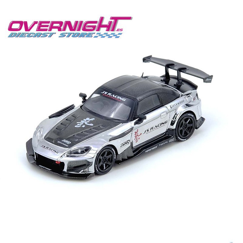 Inno64 Honda S2000 J`S Racing Tokyo Auto Salon Chrome Silver Escala 1/64 IN64-S2000JS-TASHK25