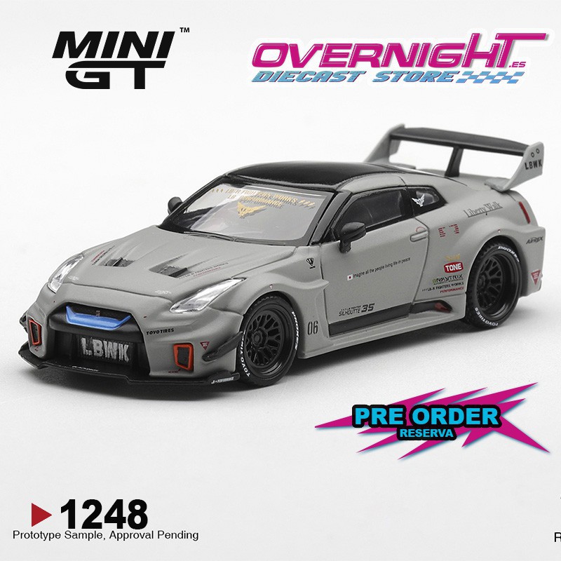 - PREORDER - Nissan Gtr R35 Lb-Super Silhouette Gt-Rr Ver1 Matt Grey 2026 - Escala 1/64 - MGT01248-L
