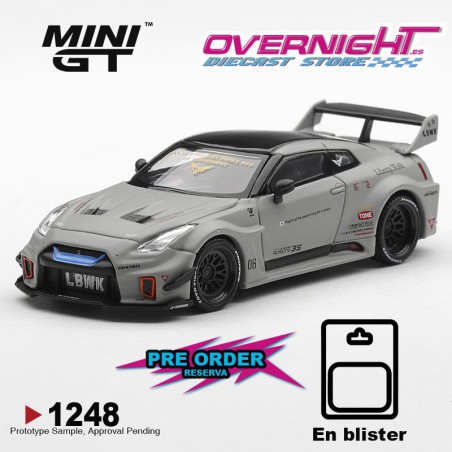 - PREORDER - Nissan Gtr R35 Lb-Super Silhouette Gt-Rr Ver1 Matt Grey 2026 EN BLISTER - Escala 1/64 - MGT01248-BL